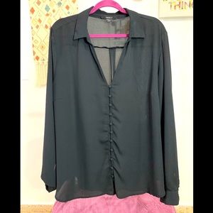 Forever21+ long sleeve blouse